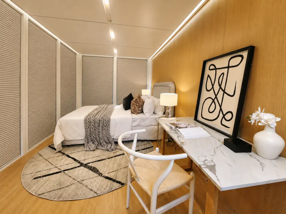 FreshPod backyard room with timber deck in Kingsford
